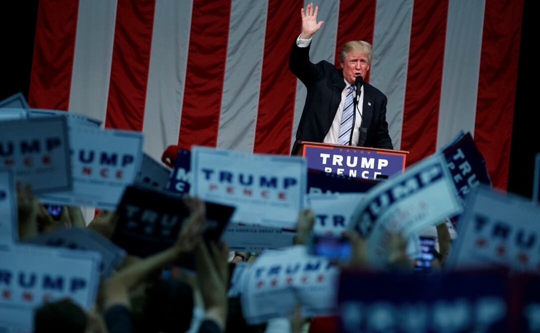 Donald Trump en campaña en Fairfield, Connecticut (Foto: AP)