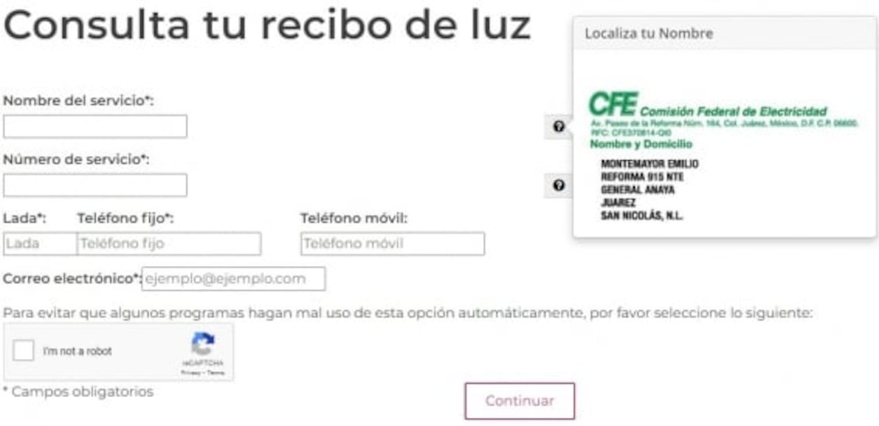¿Dónde y cómo puedo consultar mi recibo de luz de CFE?