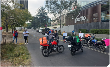 Familiares de Daniel Tadeo se manifiestan en avenida Vasco de Quiroga; exigen que se castigue a la presunta responsable