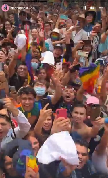 LGBTI+: Danna Paola y otros famosos que asistieron al Pride 2022 