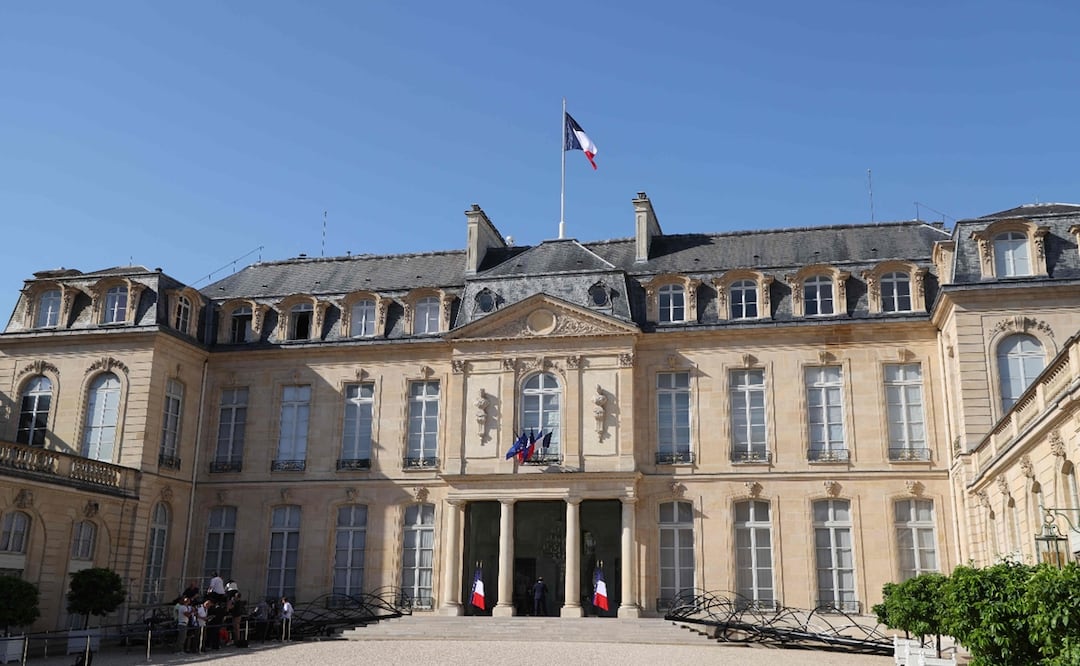 Entrada principal del Palacio del Elíseo en París, Francia. Foto: AFP