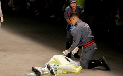 Captan en video el momento de la muerte de modelo en plena pasarela 