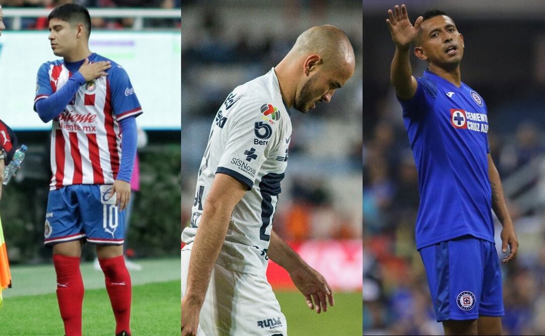 Chivas, Cruz Azul y Pumas, acostumbrados a perder