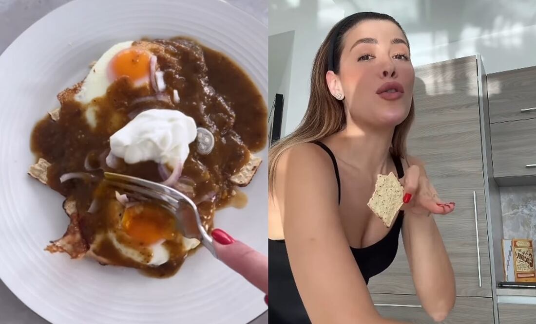 Michelle Salas presume su receta de chilaquiles en redes y recibe críticas. Fotos: Instagram oficial.