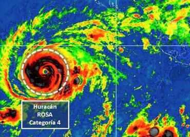 "Rosa" tocaría tierra como tormenta tropical el lunes en Baja California