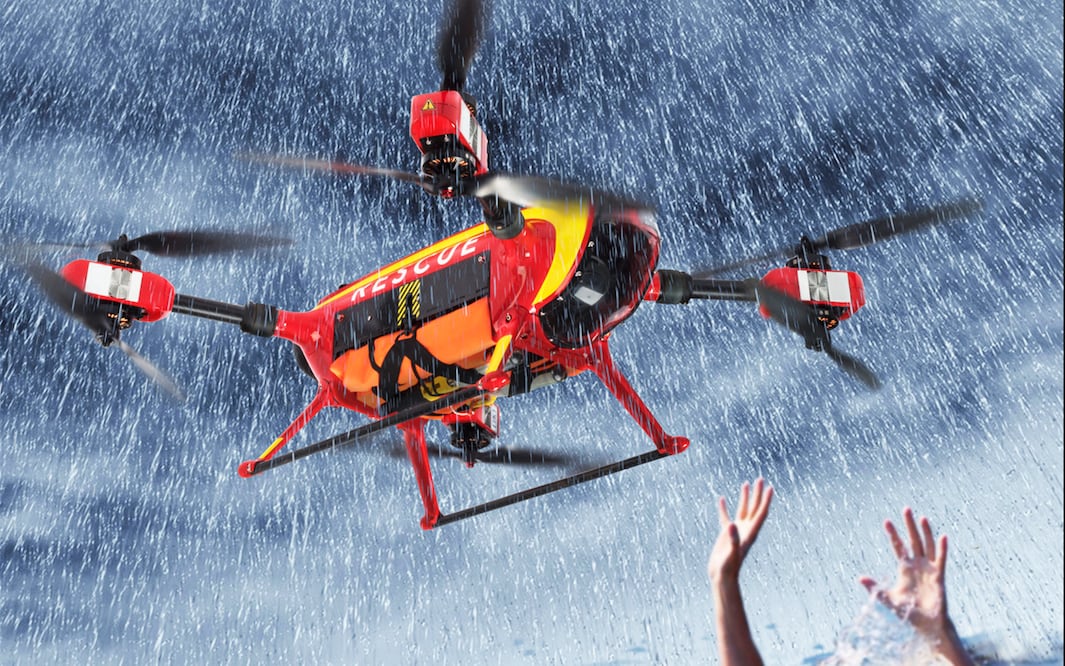 Este nuevo dron vigilante de la playa ayudará a los sistemas de rescate a auxiliar a las victimas más rápido. (Foto:General Drones)
