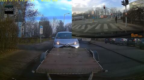 Conductor choca con el mismo remolque dos veces en solo un minuto