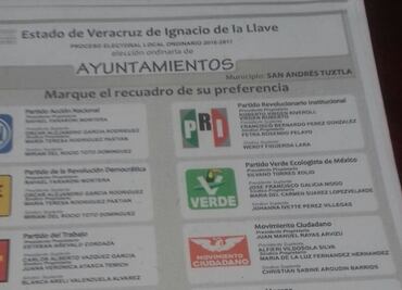 Detienen a hombre con boletas electorales en Veracruz