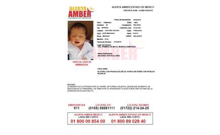 Buscan a Grecia; fue sustraída por su padre de forma violenta