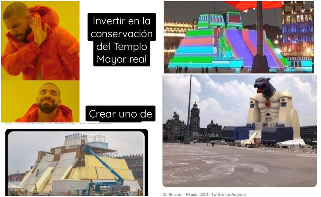 MEMES de la maqueta del templo mayor en el Zócalo