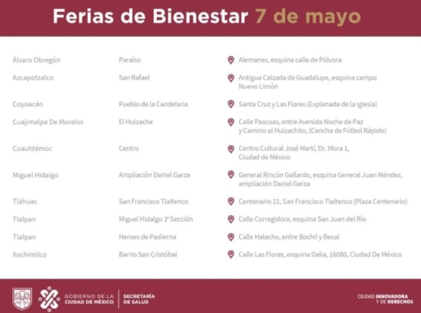 Checa en dónde estará la Feria del Bienestar mañana en tu alcaldía