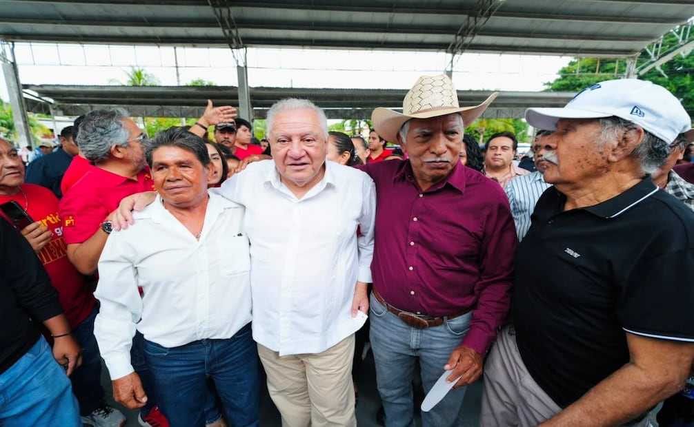 Rafael Marín reivindica a fundadores de Morena; promete impulsar al campo y a la Ribera del Río Hondo. Foto: Especial