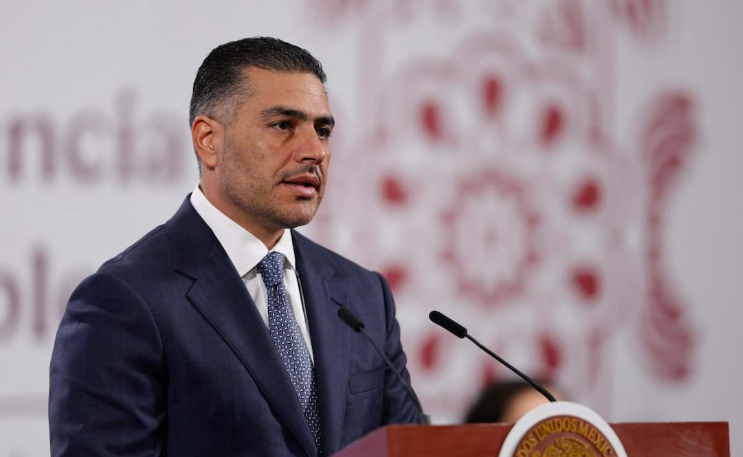 García Harfuch reporta captura de objetivos prioritarios de “La Barredora” en Tabasco; se redujo el homicidio en 20% en Sinaloa, dice. Foto: Diego Simón / EL UNIVERSAL