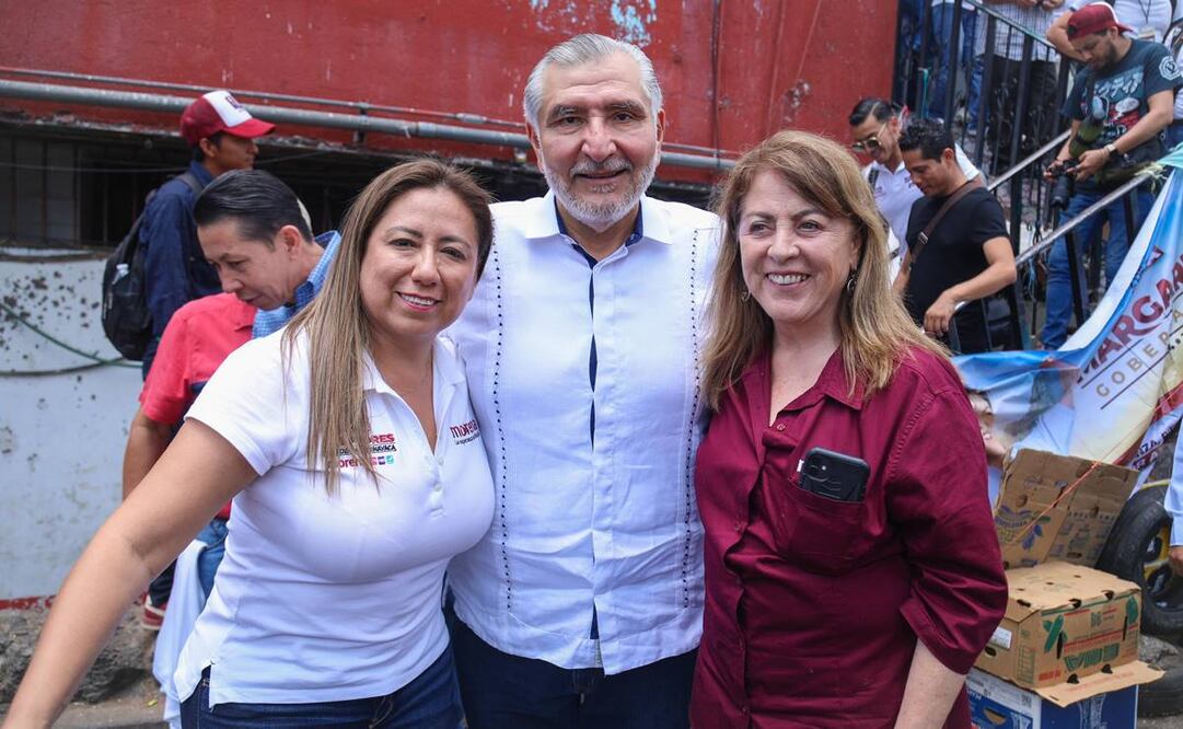 “Ya se van los que toman acuerdos a espaldas de la gente, son tiempos nuevos, de transformación, va ganar Morena seis de seis aquí en Morelos”, aseguró Augusto López. Foto: especial