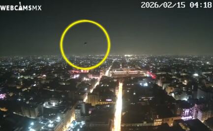 Captan a OVNI en cielo nocturno de la CDMX; video se viraliza en X