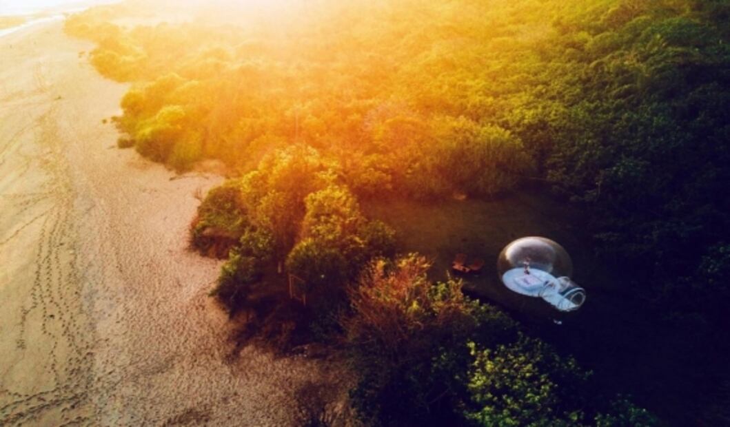 Así será el primer hotel burbuja en una playa de México