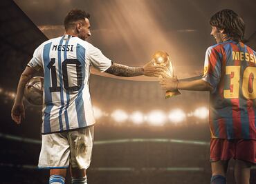 El Barcelona felicita a Lionel Messi por el campeonato del mundo