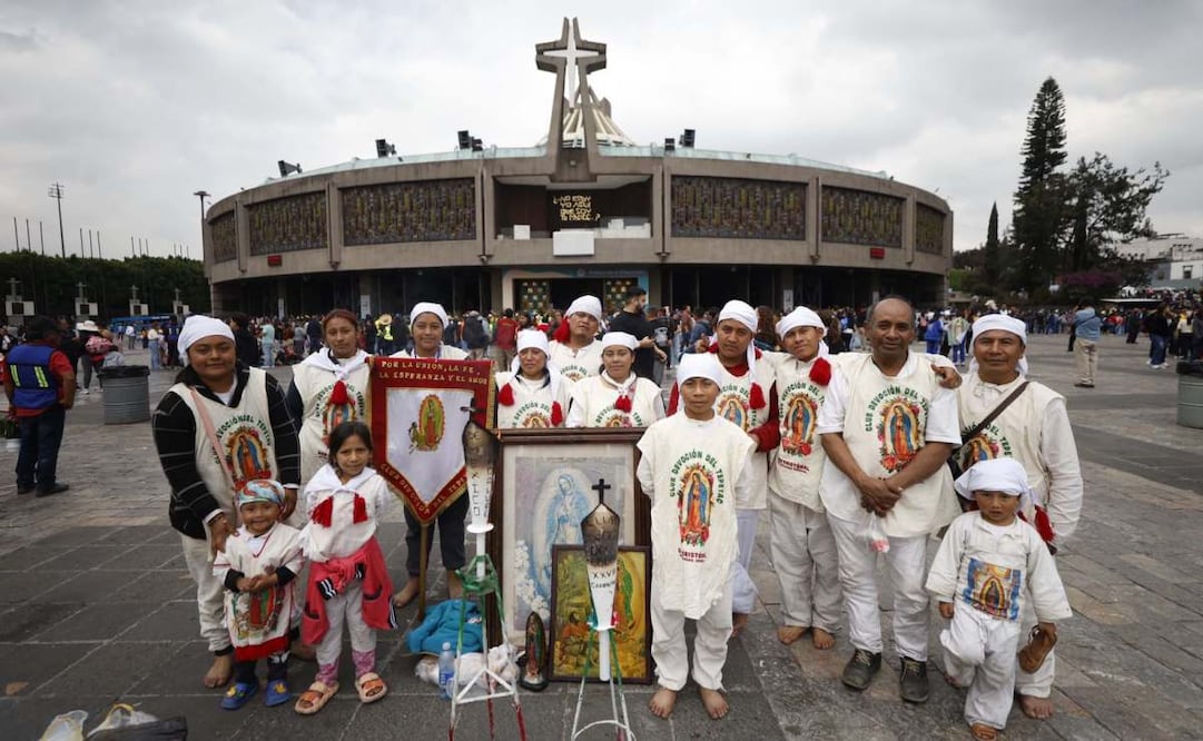 Peregrinos de diversos estados comienzan a llegar a la Basílica de Guadalupe (08/12/2025). Foto: Especial