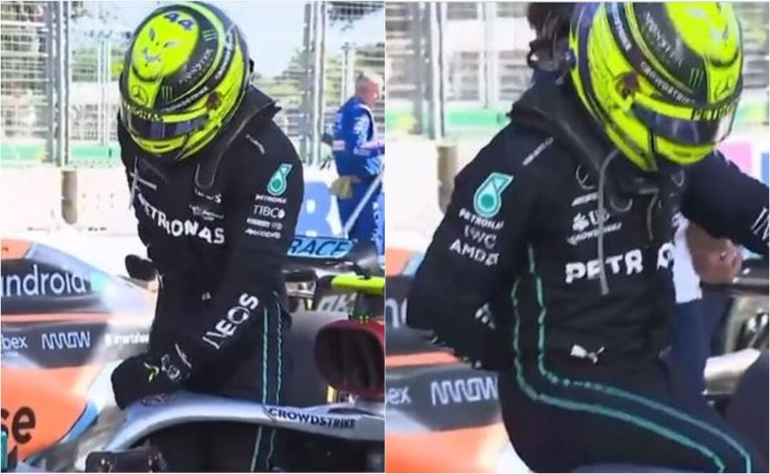 VIDEO: Hamilton hace tremendo berrinche al finalizar el GP de Azerbaiyán / FOTO: ESPECIAL