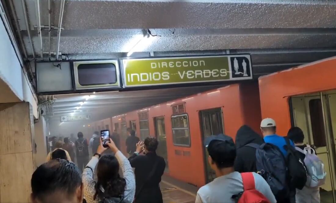 El Metro afirmó que no se trató de un connato de incendio y que no hubo desalojo. Foto: Tomada de video @al3xry