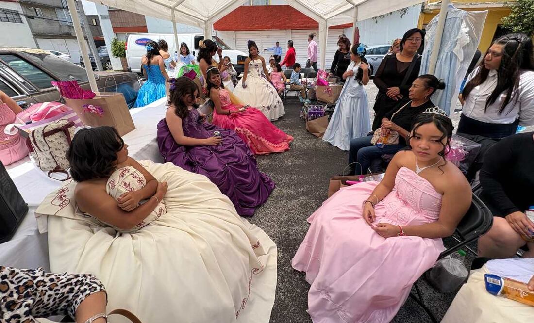 50 niñas pacientes oncológicas festejan sus XV años este 24 de agosto de 2025. Foto: Especial