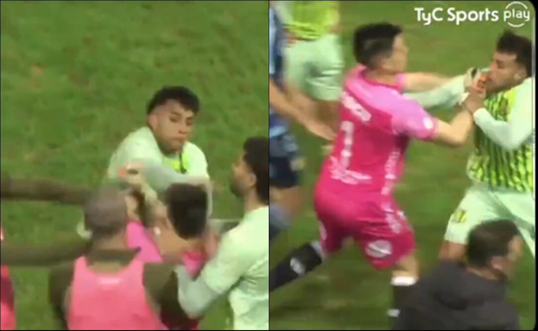 La pelea campal entre Aldosivi y Atlético de Rafaela