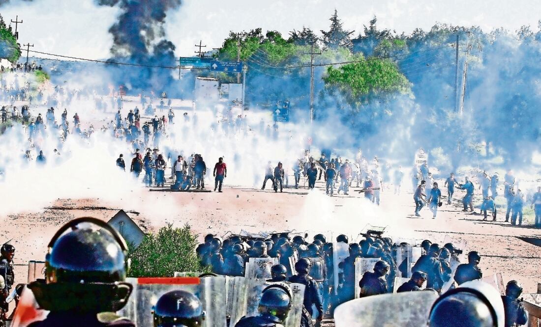 El enfrentamiento suscitado en Nochixtlán, Oaxaca, el pasado 19 de junio dejó ocho personas muertas (ARCHIVO EL UNIVERSAL)