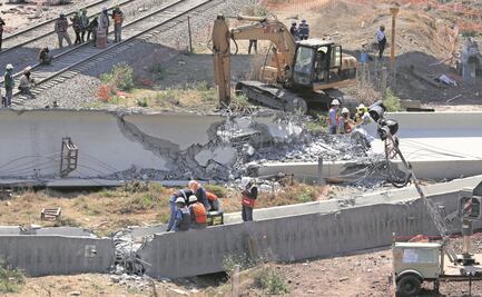 Se registra derrumbe de trabe en puente que llevará al AIFA