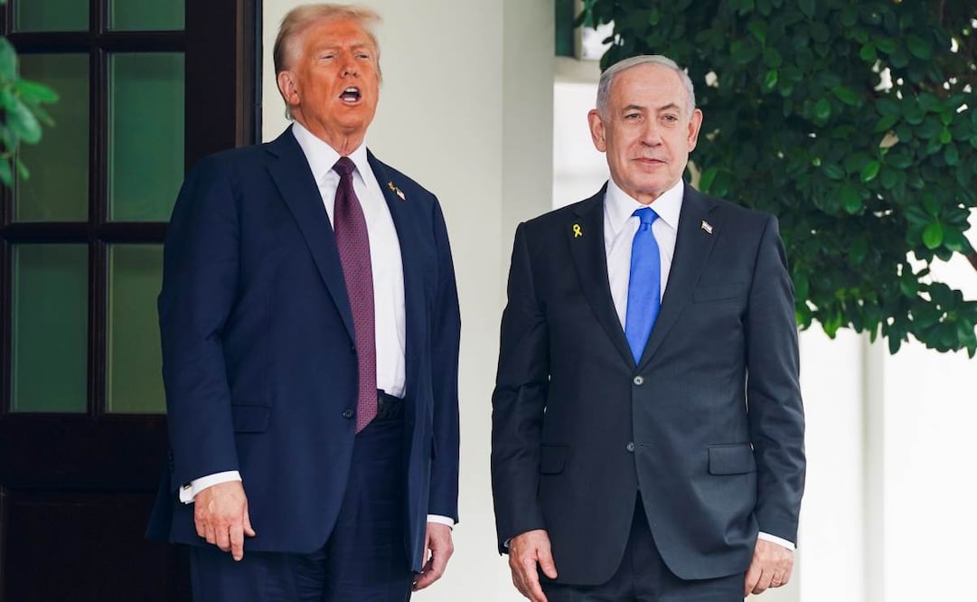 El presidente de Estados Unidos, Donald Trump, y el primer ministro de Israel, Benjamin Netanyahu, en la Casa Blanca en Washington, en septiembre de 2025. Foto: EFE