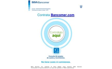 Alertan por nuevo correo apócrifo de BBVA Bancomer