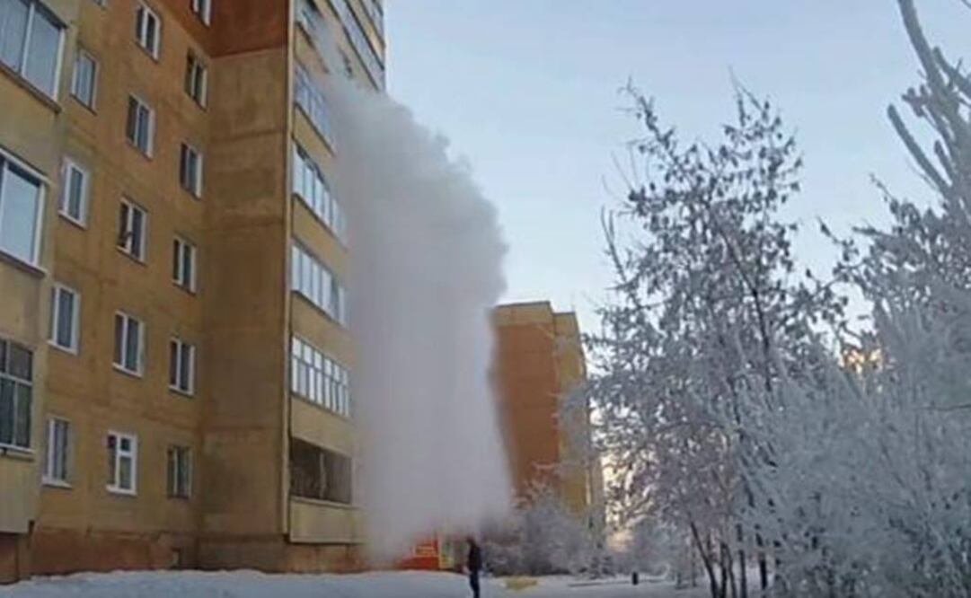 Las peculiares imágenes fueron grabadas en la localidad de Sosnovoborsk. Foto: Captura YouTube