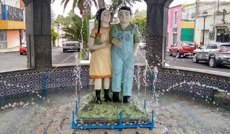 La fuente de los muñecos que cobran vida