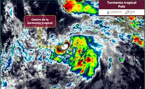 Se forma la tormenta tropical Polo a partir de la depresión tropical Diecisiete-E. Foto:X @conagua_clima