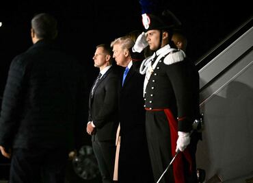 Trump llega a Roma para el funeral del papa Francisco; es su primer viaje internacional desde que volvió al poder