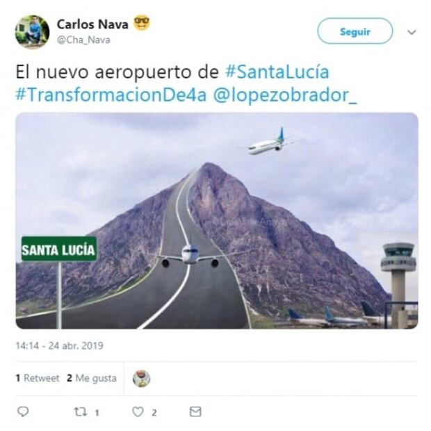 Tunden memes al "cerro conservador" de Santa Lucía