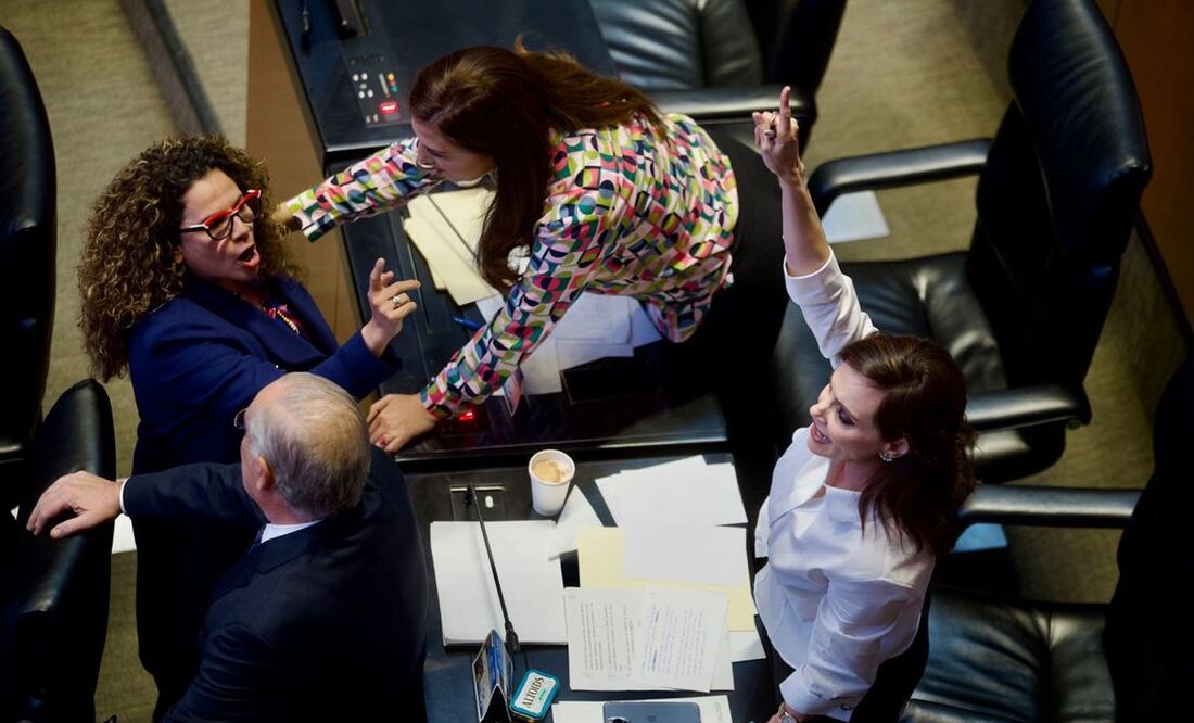 Senadora Rocío Abreu ataca a Lilly Téllez por su vida sentimental. Foto: Germán Espinosa / EL UNIVERSAL