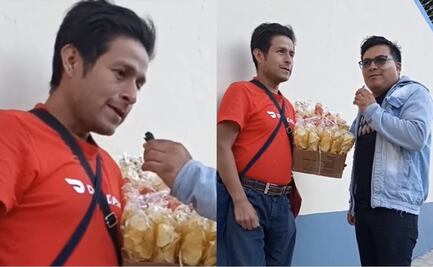 TikTok: Captan a "exvocalista" de Grupo Bryndis vendiendo papas en la calle; "aquí gano más"