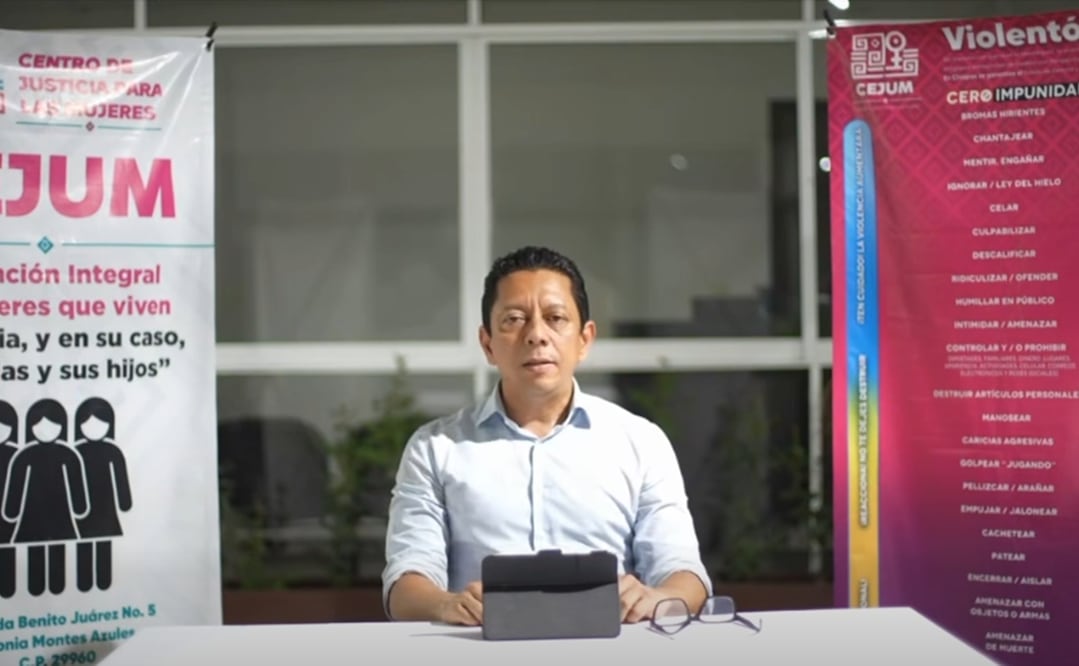 Jorge Luis Llaven Abarca, fiscal de Chiapas. Foto: captura de pantalla