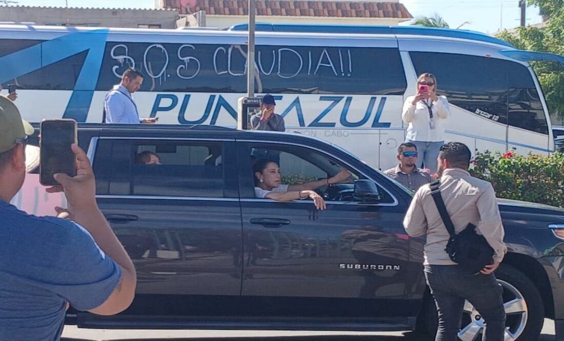 Sheinbaum en La Paz Foto: Especial