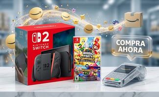 Nintendo Switch 2 con hasta 30% de descuento en Amazon México; incluye juego Mario Party Jamboree