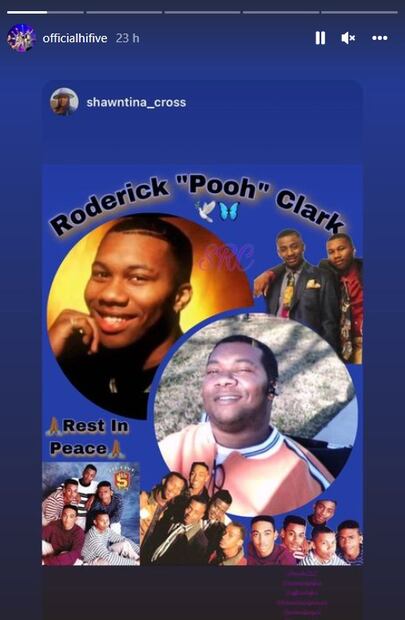 Fallece a los 49 años Roderick "Pooh" Clark, miembro fundador de la banda Hi-Five