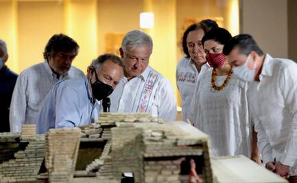 AMLO inaugura Pabellón de la Reina Roja en Palenque, Chiapas