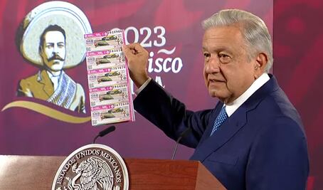 AMLO anuncia sorteo de la Lotería Nacional para el 19 de diciembre; se sorteará palco del Estadio Azteca