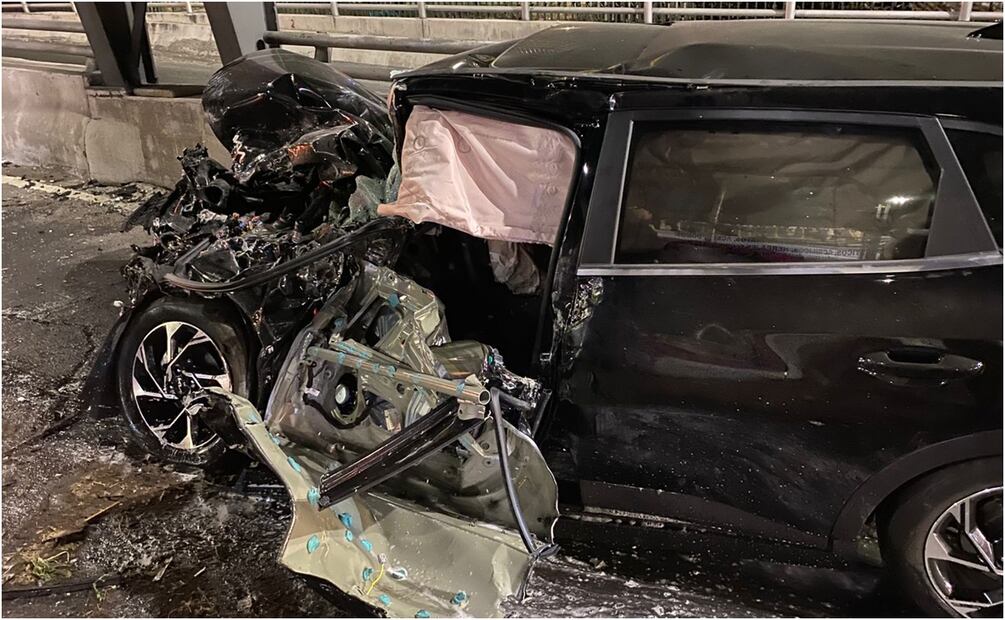 Accidente en Bosques de Chapultepec Segunda Sección. Foto: Especial