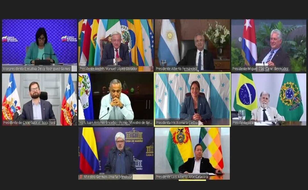 En la reunión estuvieron presentes los presidentes de México, Argentina, Cuba, Chile, Honduras, Brasil, Bolivia; los primeros ministros de Belice, Colombia y San Vicente y las Granadinas y la vicepresidenta de Venezuela. Foto: EL UNIVERSAL
