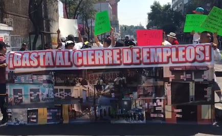 Locatarios de centros nocturnos se manifiestan en calles del Centro Histórico