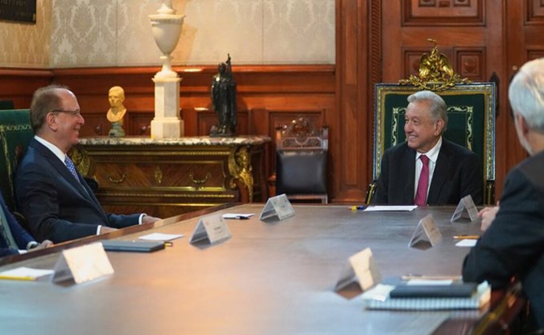 AMLO y Larry Fink