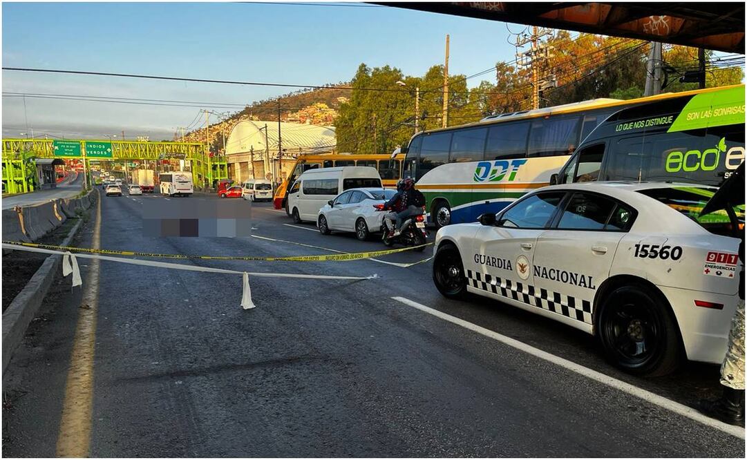 Accidente en la autopista México-Pachuca. Foto: Especial