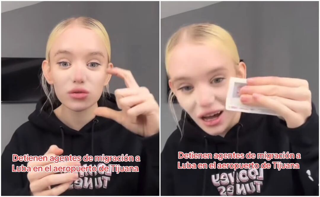 La influencer mencionó que fue detenida por agentes de migración en el aeropuerto de Tijuana. Fotos: TikTok