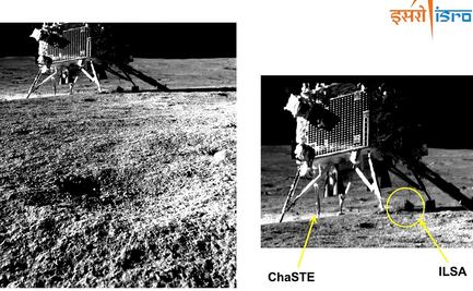 India logra que su aterrizador lunar salte
